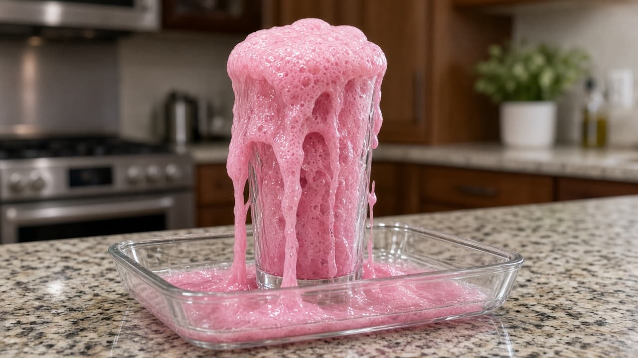 Baking-soda volcano